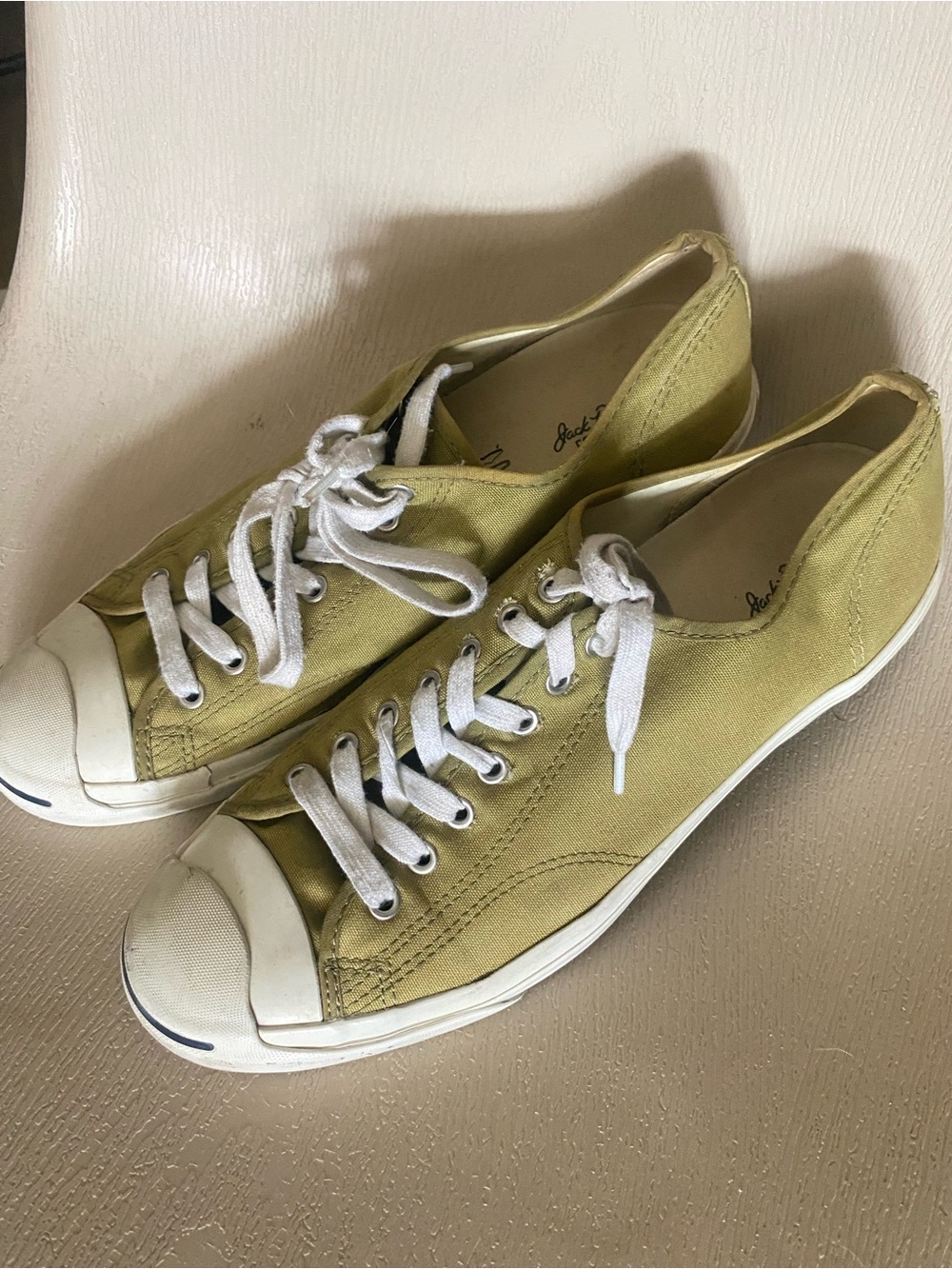Converse Jack Purcell sneakers olive green men size 12